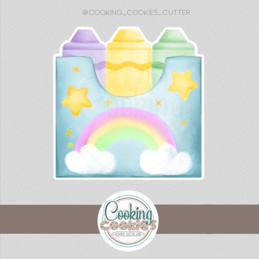3D BOX CON PASTELLI A CERA