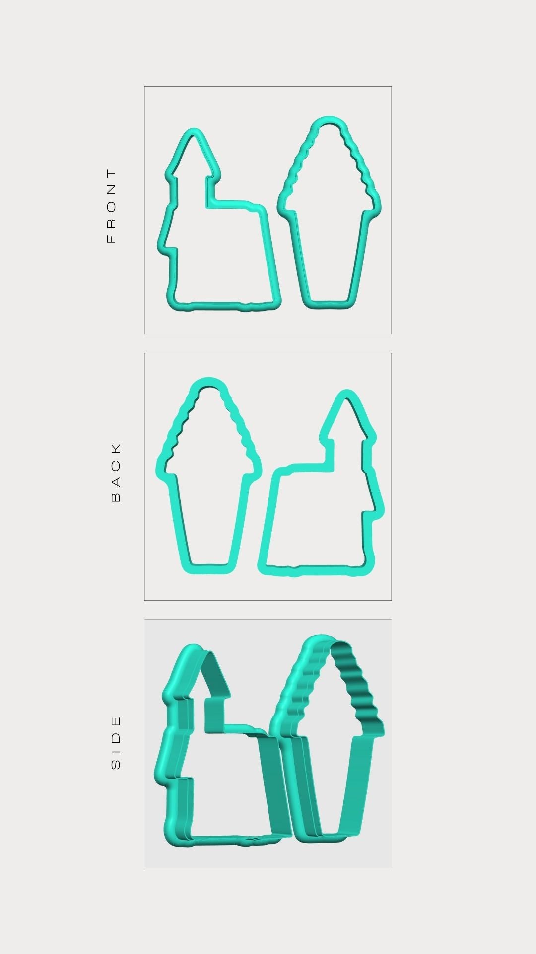 HAUNTED HOUSE (set 2 cutter)