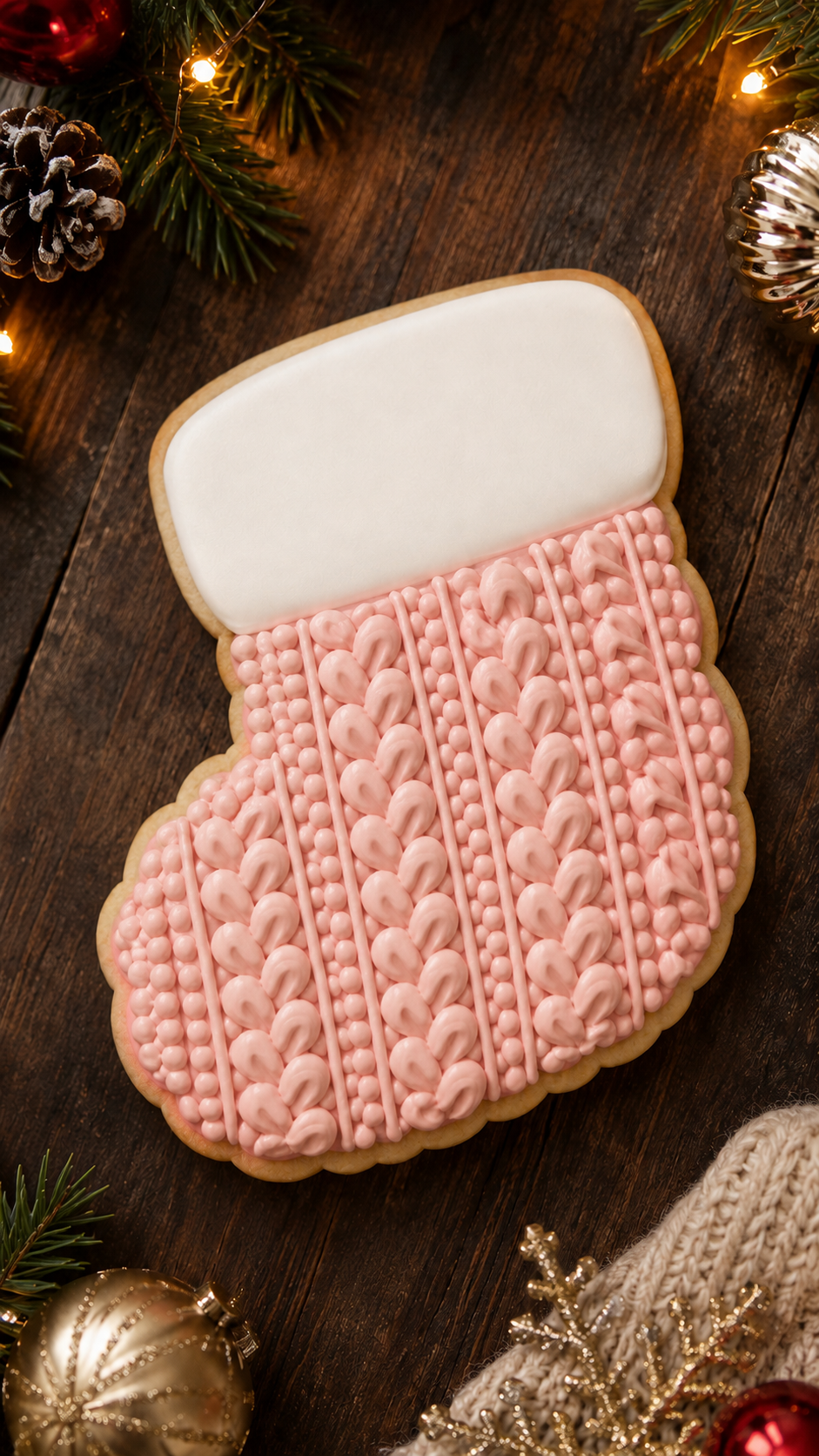 KNITTED CHRISTMAS STOCKING