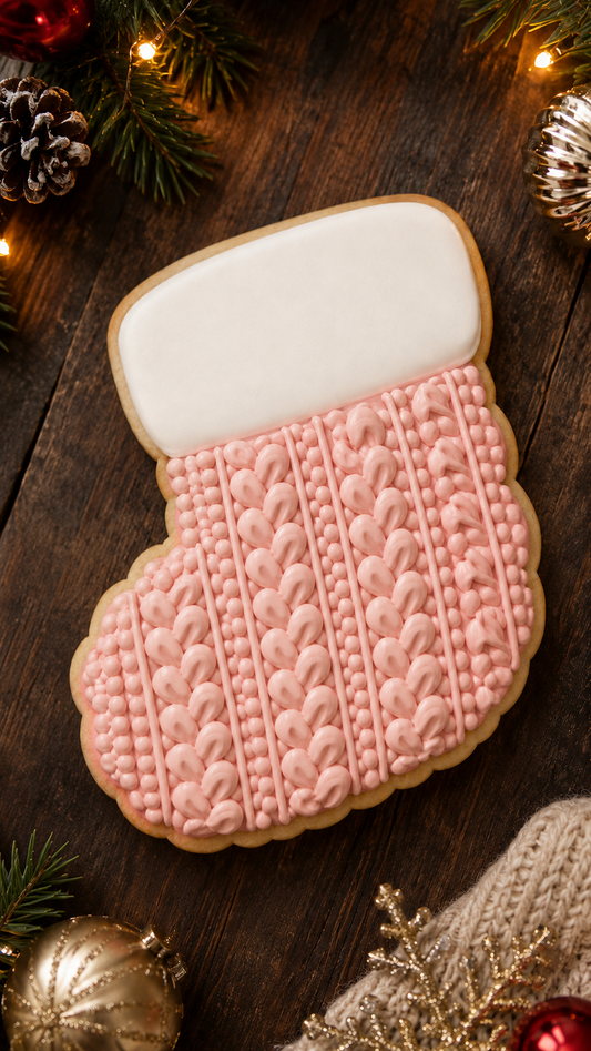 KNITTED CHRISTMAS STOCKING