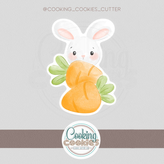 CARROT BUNNY (set 3 cutter)